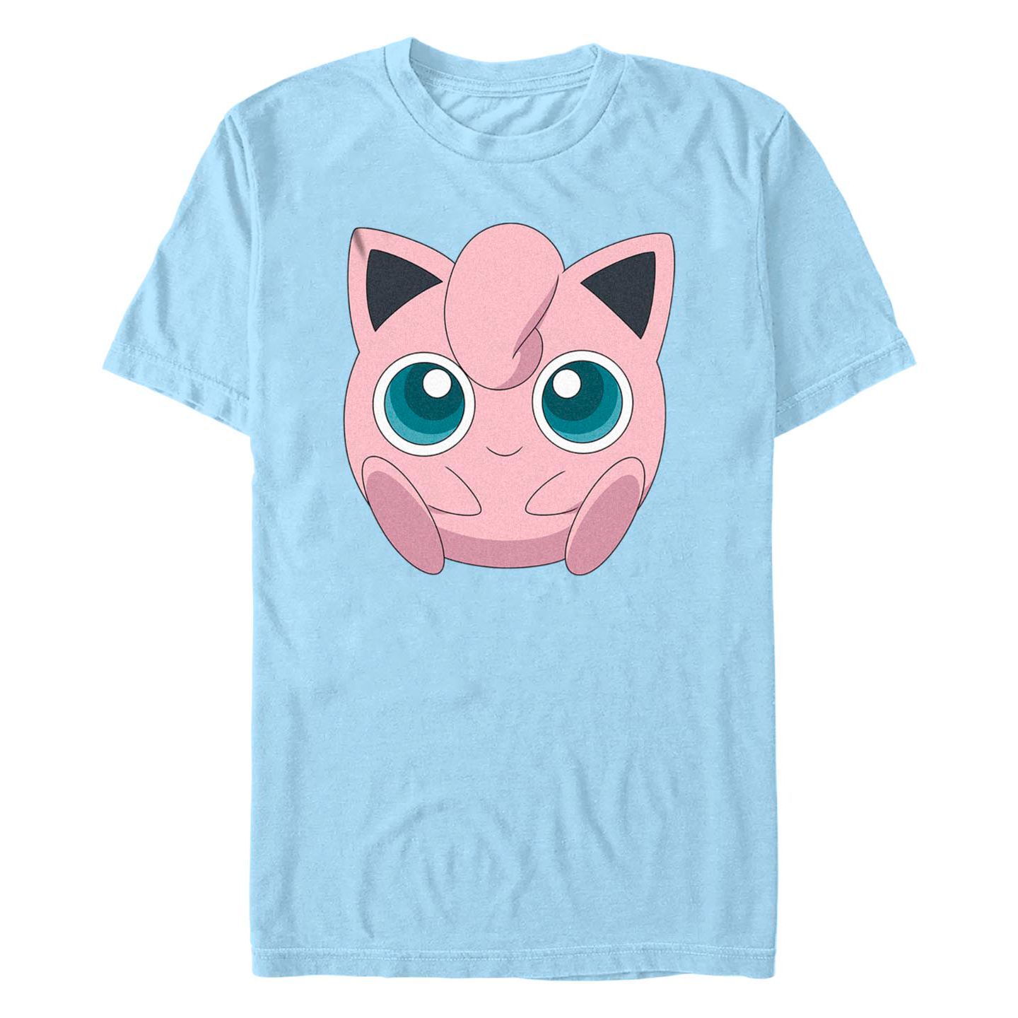 Мужская футболка Fifth Sun Pokemon Jigglypuff Filled Face Short Sleeve, цвет: Светлый синий — фото 1
