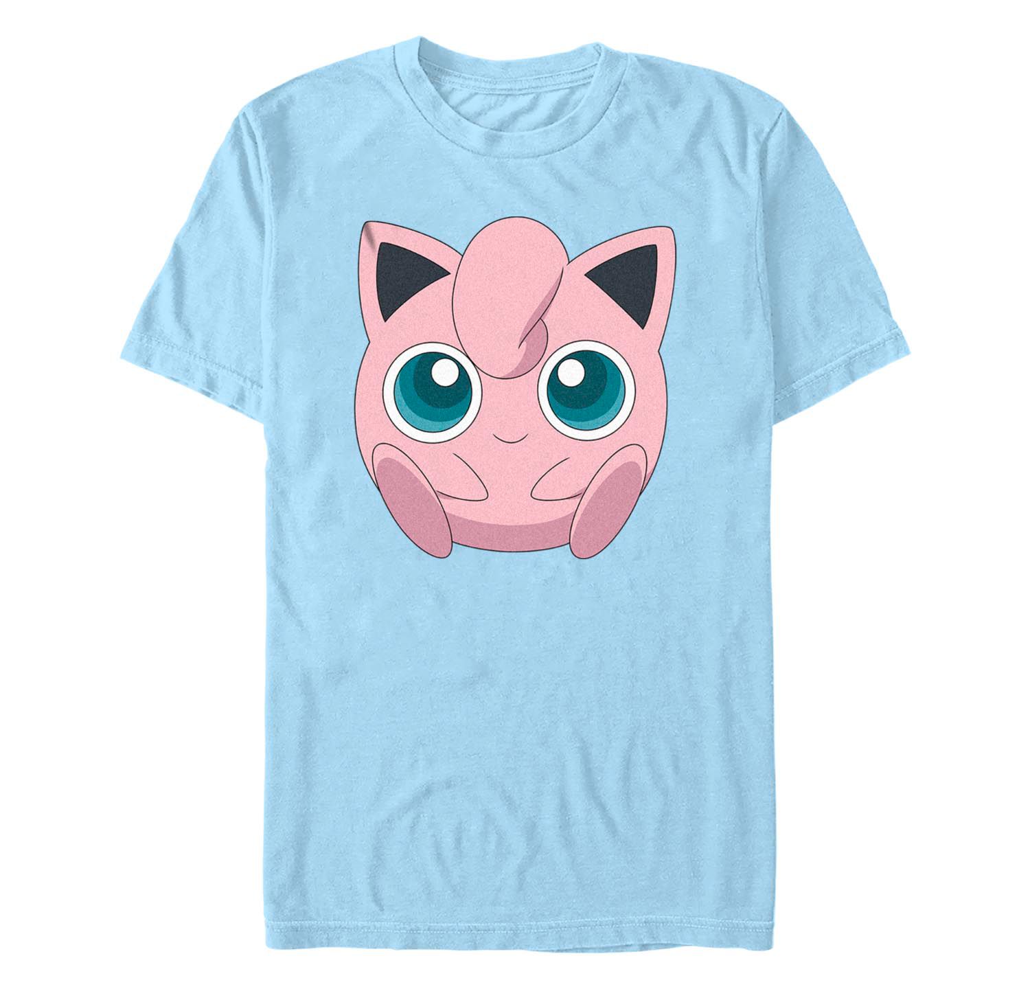 Men's Pokemon Jigglypuff Filled Face Short Sleeve T-shirt