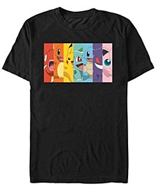 Men's Pokemon Poke Rainbow Short Sleeve T-shirt