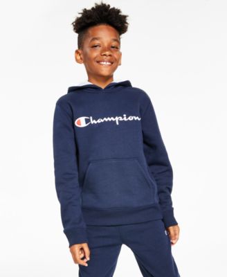 Champion Big Boys Signature Script Fleece Hoodie Macy's