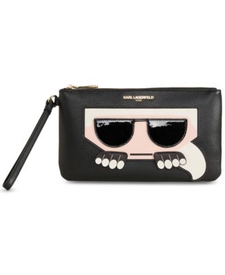 Karl Lagerfeld Maybelle wristlet retailer new gold