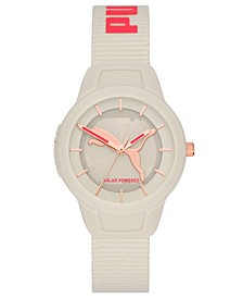Women's Reset V2 Solar-Powered Nude and Pink Tide Ocean Material Textile Strap Watch 36mm