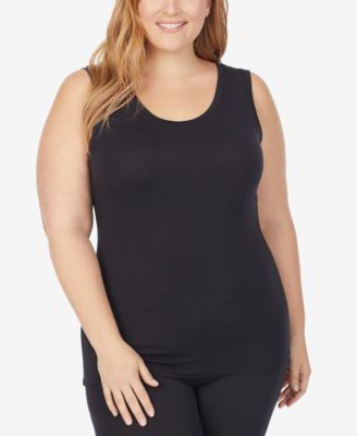 Cuddl Duds - Plus Size Softwear with Stretch Reversible Tank Top