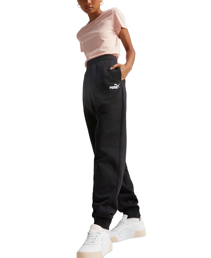 Puma Women\'s Sweatpant Embroidered-Logo Jogger - High-Waist Fleece Macy\'s