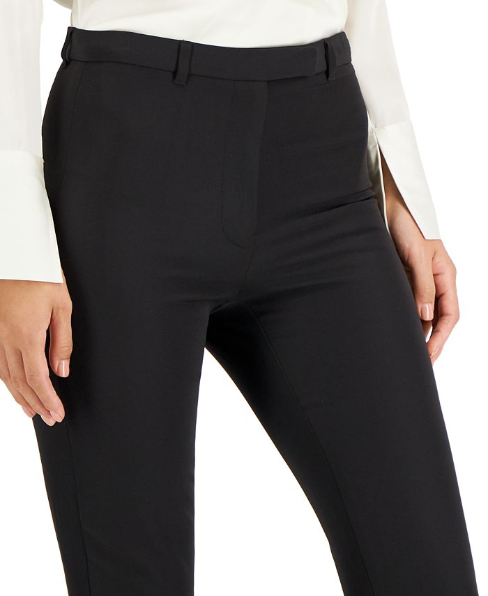 Donna Karan Women's Solid-Color Slim-Fit Dress Pants - Macy's