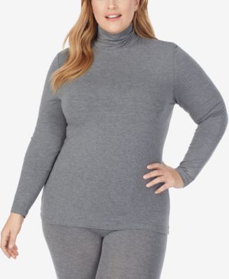 Cuddl Duds Plus Size Softwear with Stretch Turtleneck Macy s