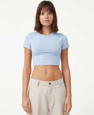 Ounce mini crop shirt