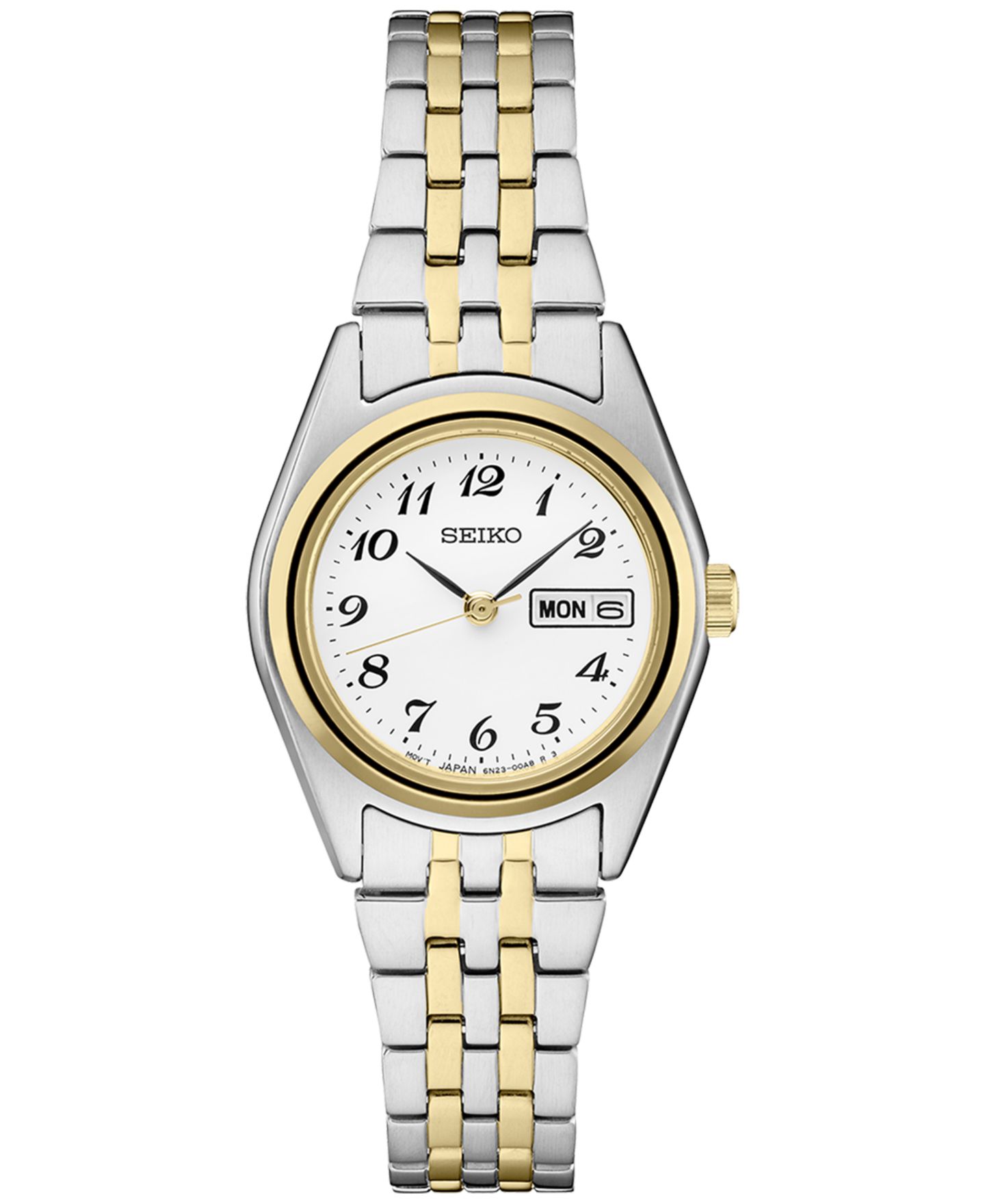 Женские часы Seiko Analog Essentials Two-Tone Stainless Steel Bracelet Watch 25mm — фото 1