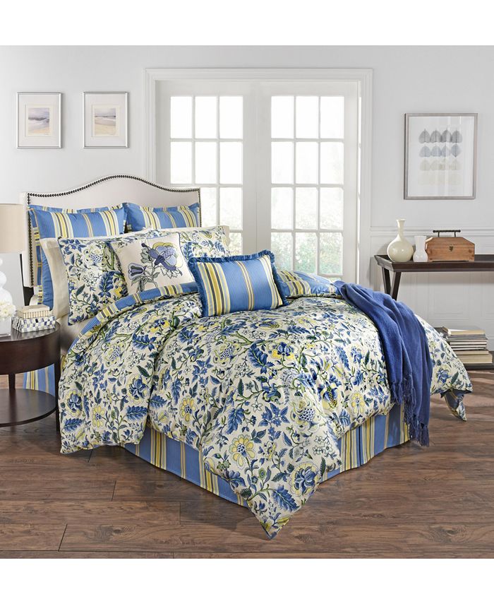 Waverly CLOSEOUT! Imperial Dress Porcelain 4pc King Comforter Set