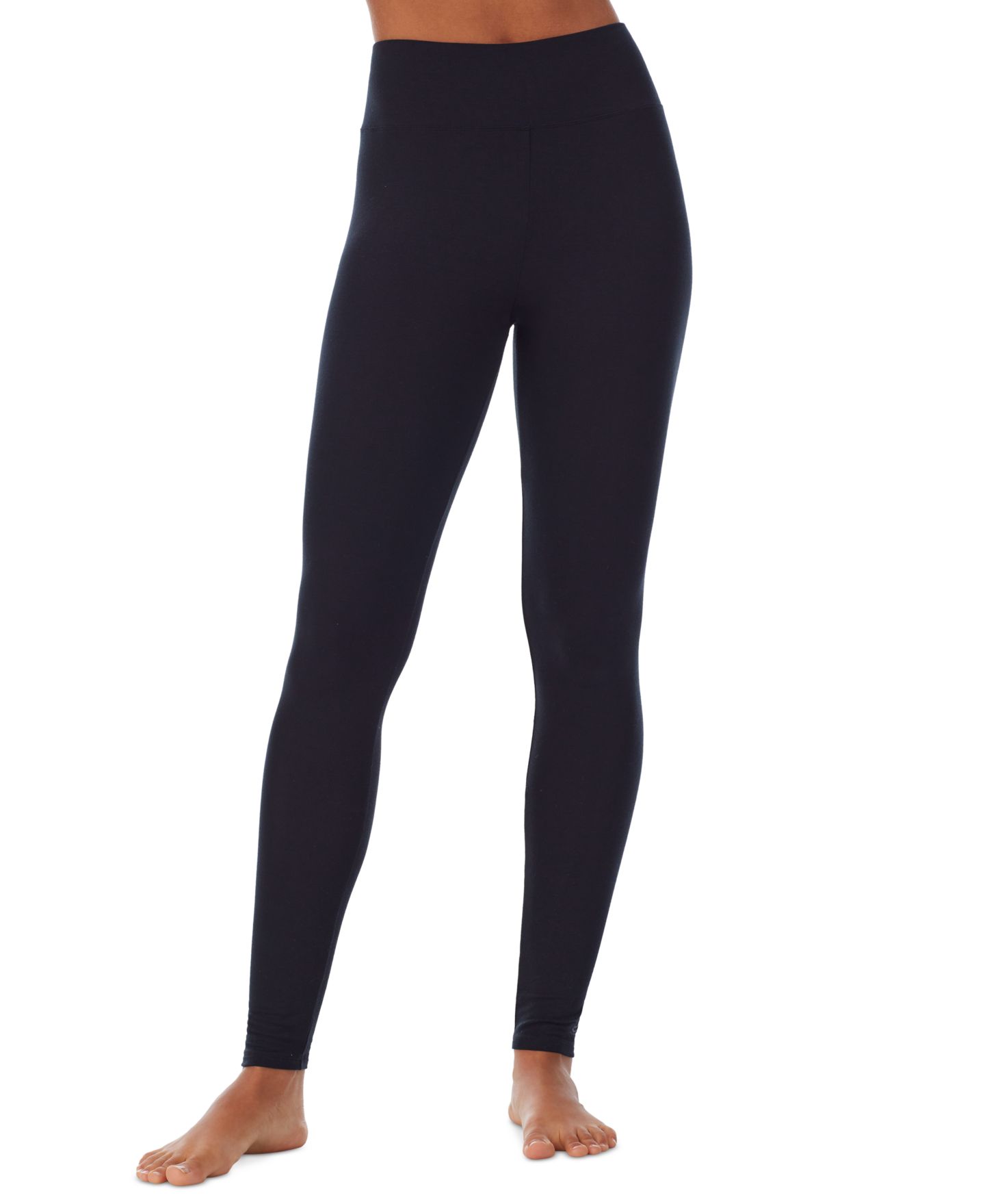 Женские леггинсы Cuddl Duds Softwear with Stretch High-Waist, цвет: Чёрный — фото 6