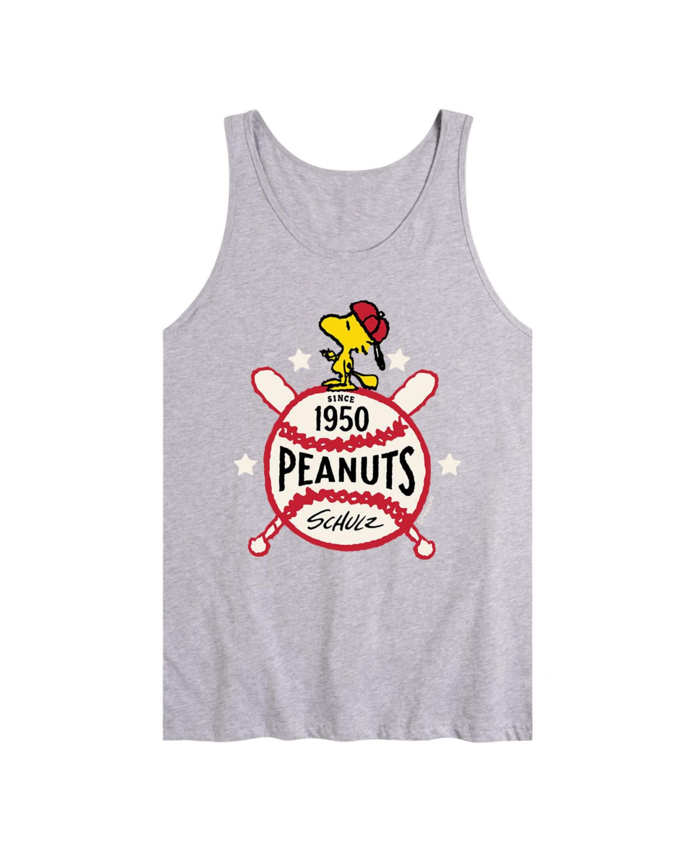 Мужской топ AIRWAVES Peanuts 1950 Baseball, цвет: Серый — фото 1