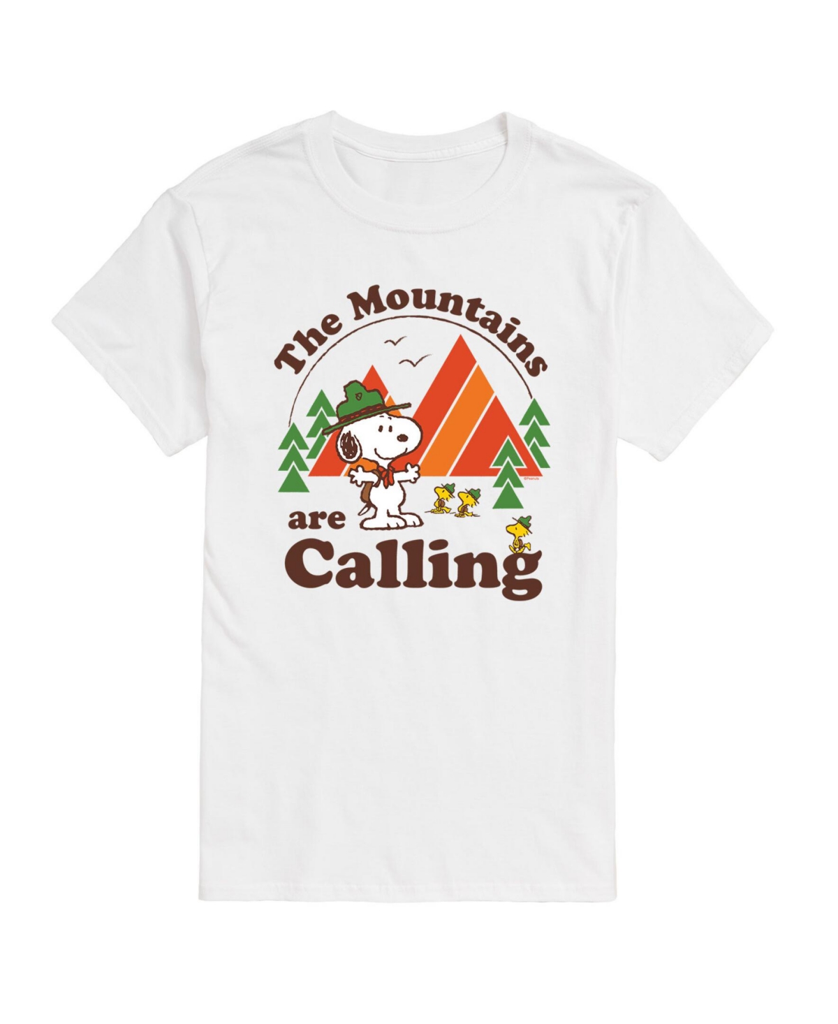 Airwaves Men's Peanuts Mountains Calling T-shirt In White
