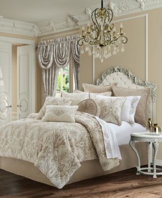 J Queen New York Braelynn Comforter Set Collection Bedding In Ivory