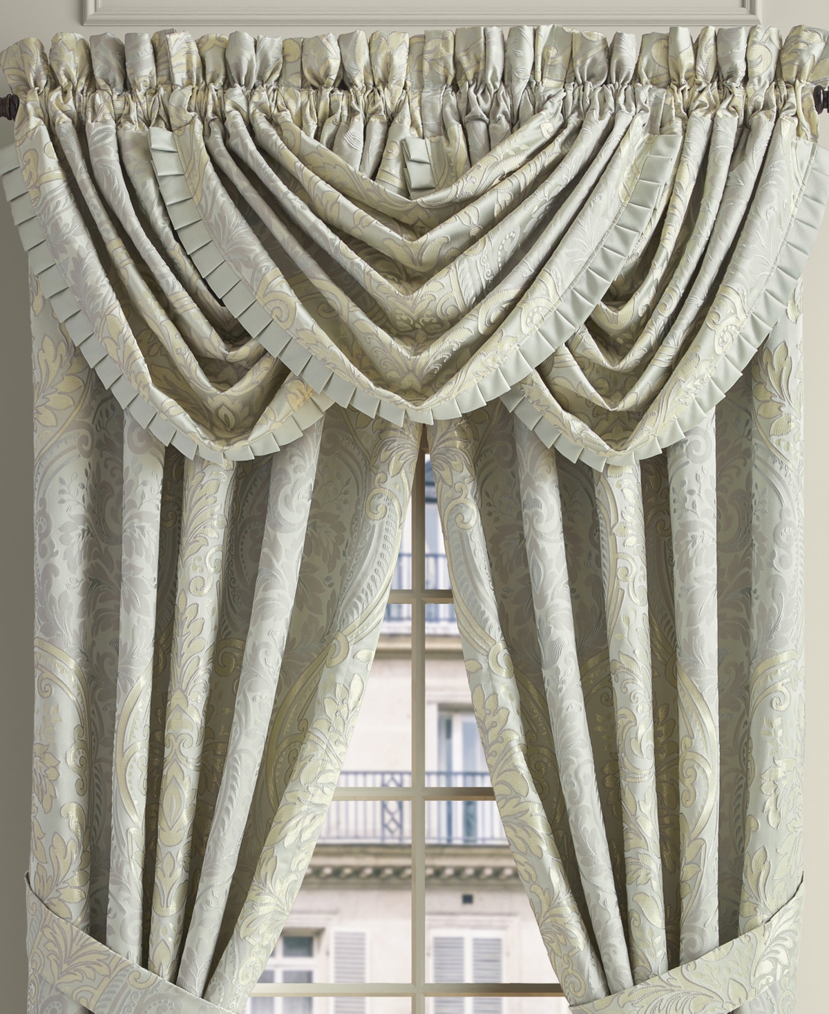 J Queen New York Belgium Waterfall Window Valance, 33