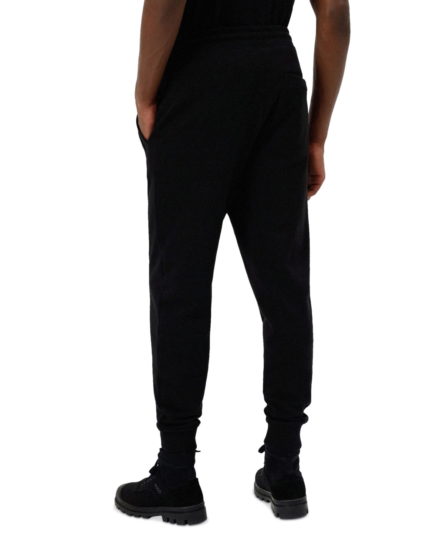 Мужские брюки Hugo Boss Regular-Fit Logo, цвет: Чёрный — фото 2