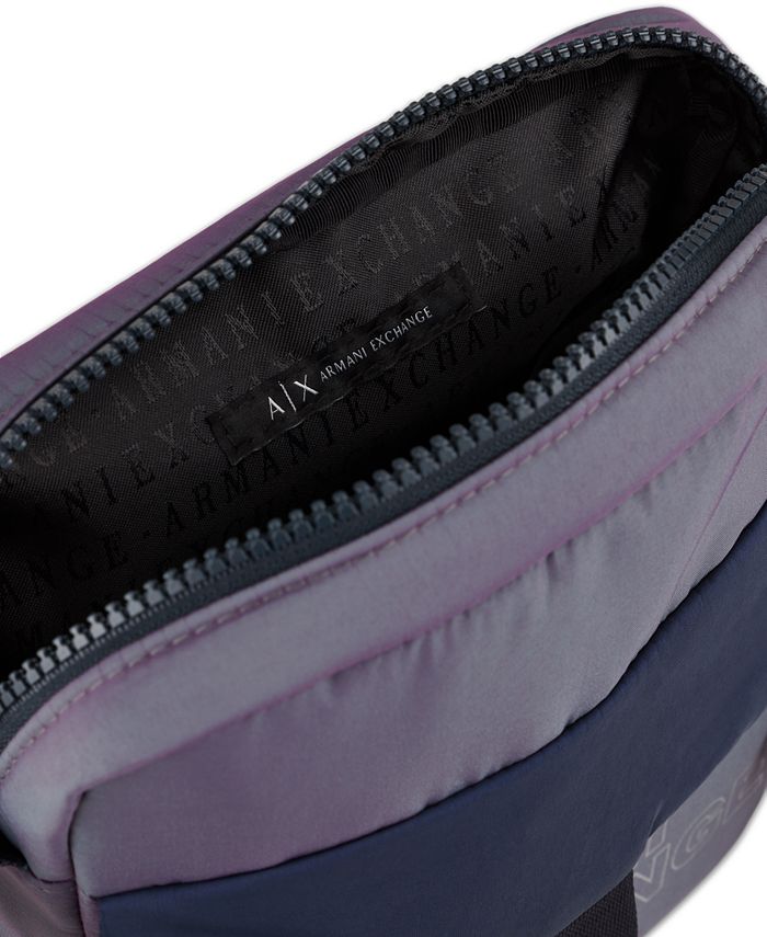 AX Armani Exchange Men's Metallic Logo Crossbody Bag Macy's