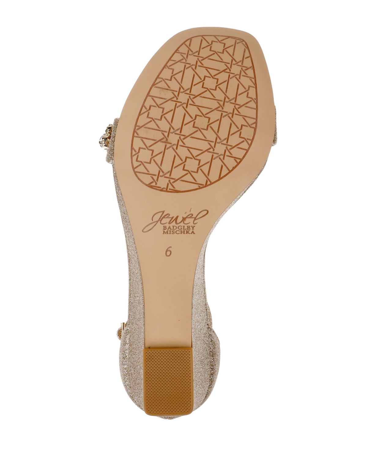 Jewel Badgley Mischka Women's Peggy Rhinestone Embellished Evening Wedge Sandals