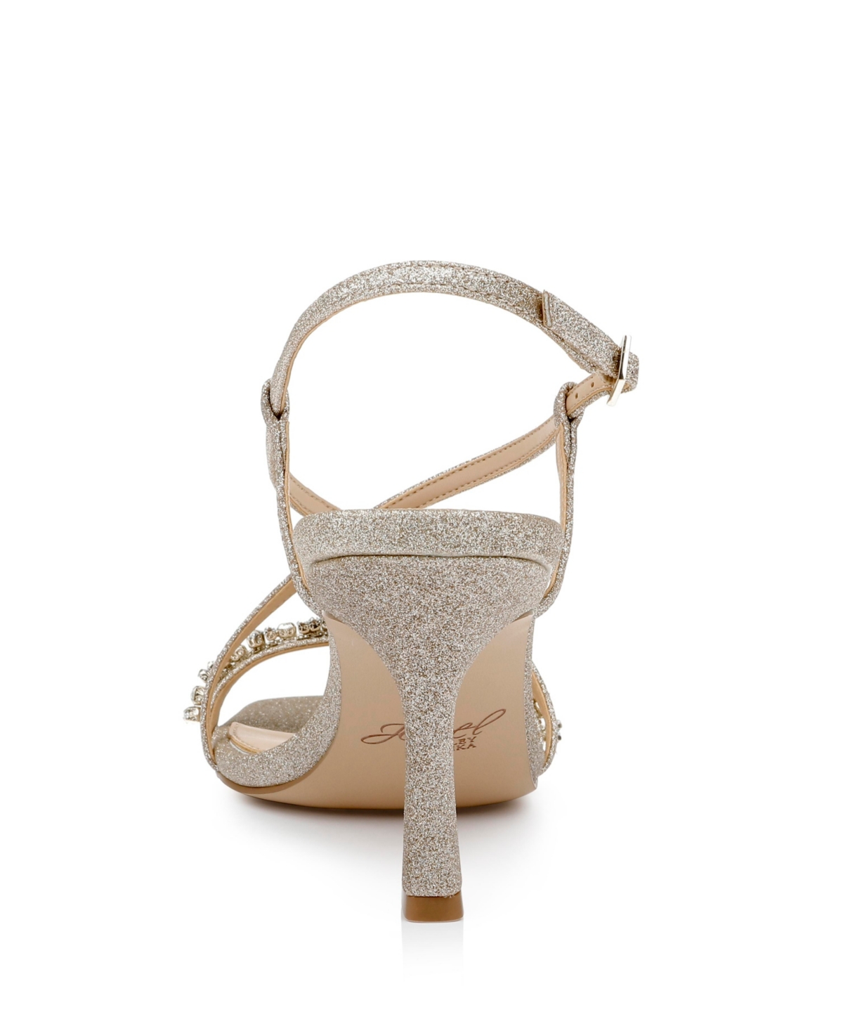 Jewel Badgley Mischka Women's Alexis Crisscross Strap Evening Sandals