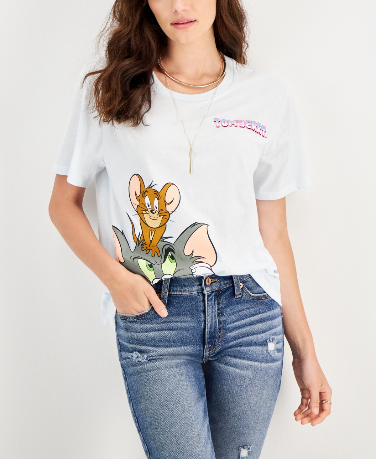 Juniors' Tom & Jerry Graphic T-Shirt - Ice Melt