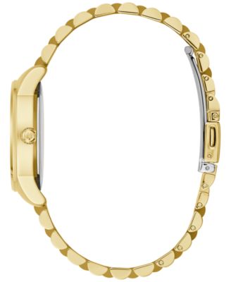 Women's Classic Diamond Accent Gold-Tone Stainless Steel Bracelet Watch 32mm