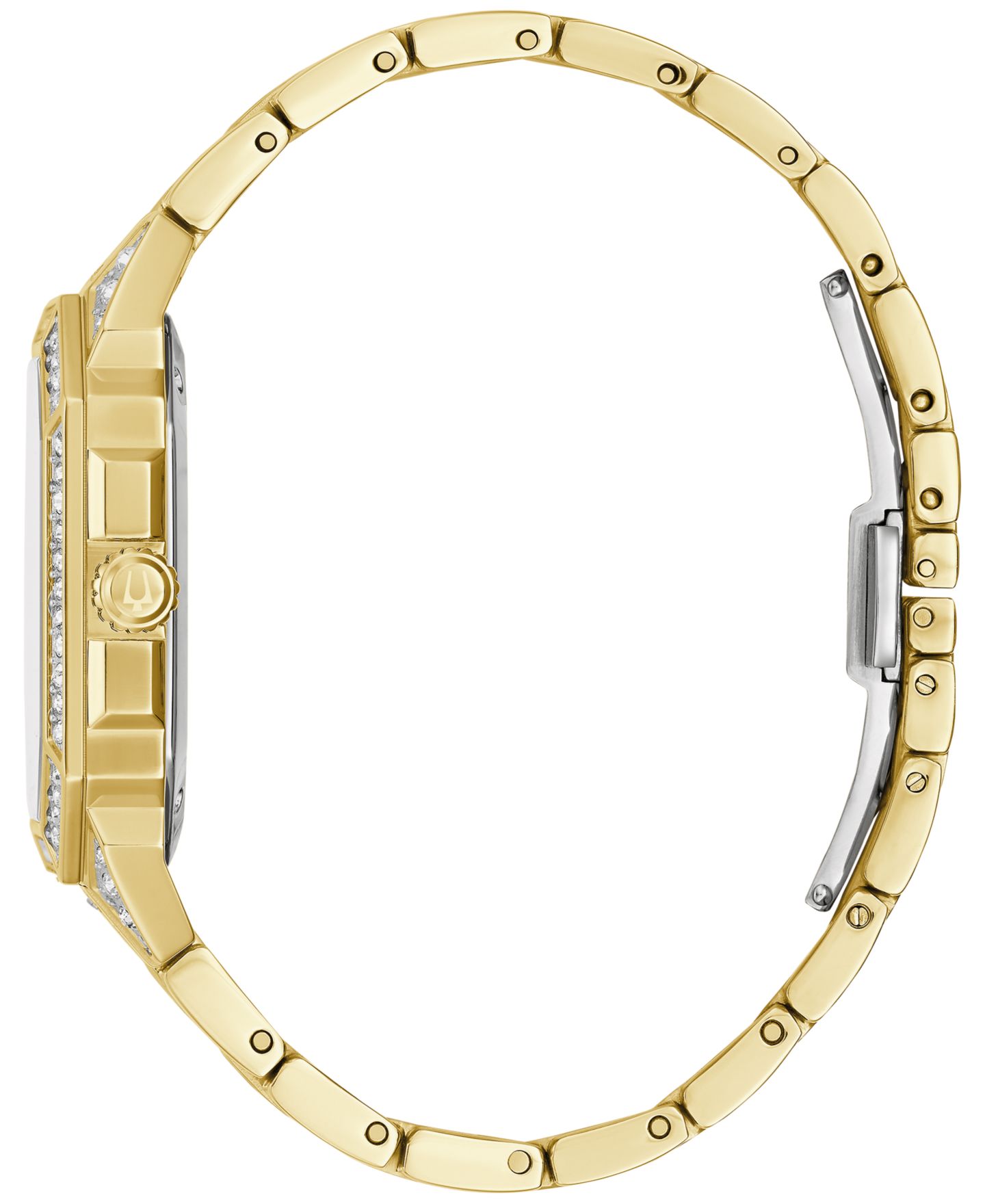 Мужские часы Bulova Crystal Octava Gold-Tone Stainless Steel Bracelet Watch 40mm — фото 2