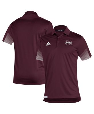 Men's adidas Maroon Mississippi State Bulldogs 2021 Sideline Polo Shirt ...