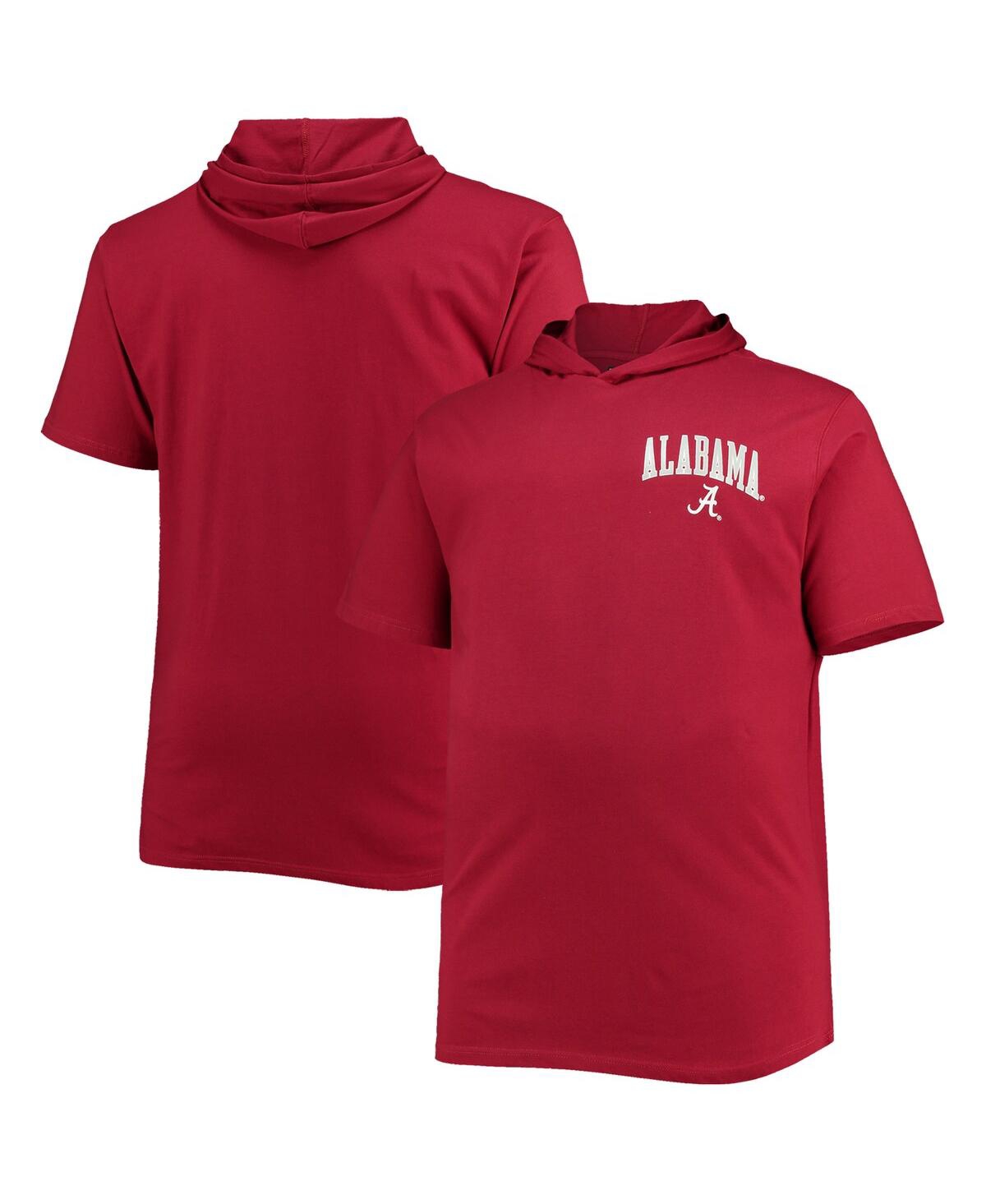 Men'sAlabamaTide Big and Tall Team Hoodie T-shirt - Crimson
