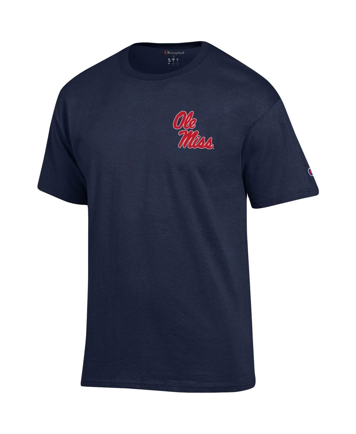Men's ChampionOle Miss Rebels Stack 2-Hit T-shirt - Navy