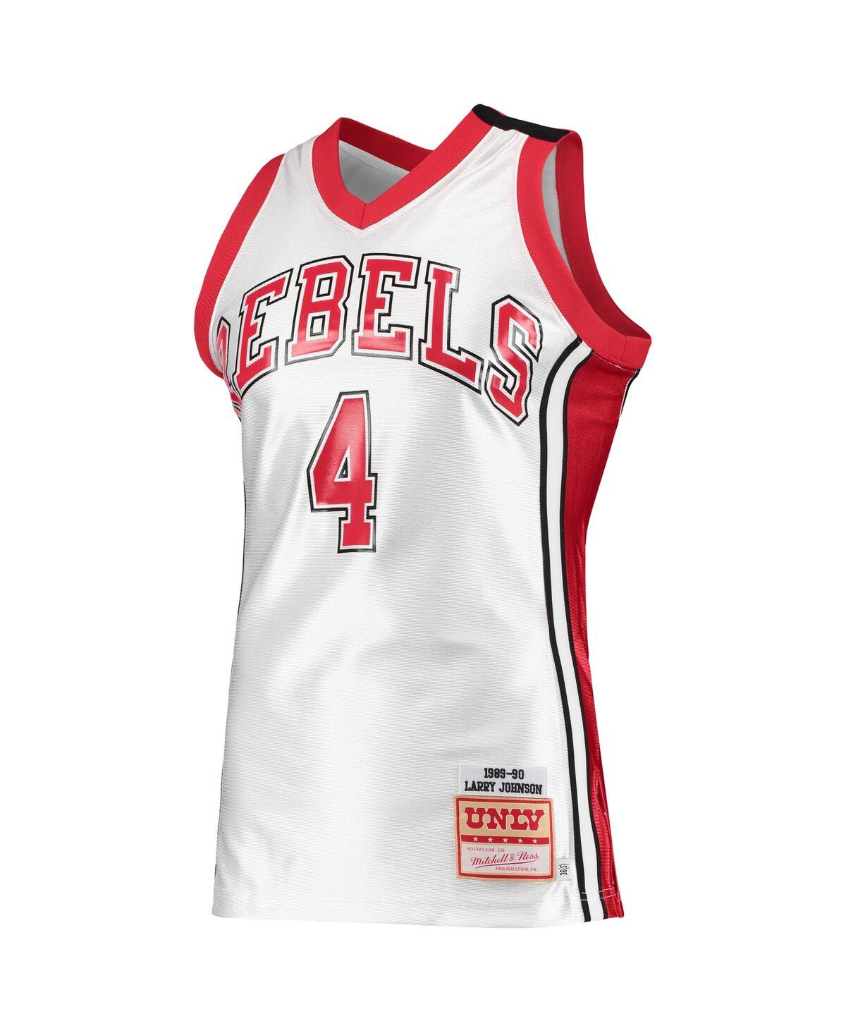 Men's Mitchell & Ness Larry JohnsonUnlv Rebels 1989-90 Authentic Throwback Jersey - White