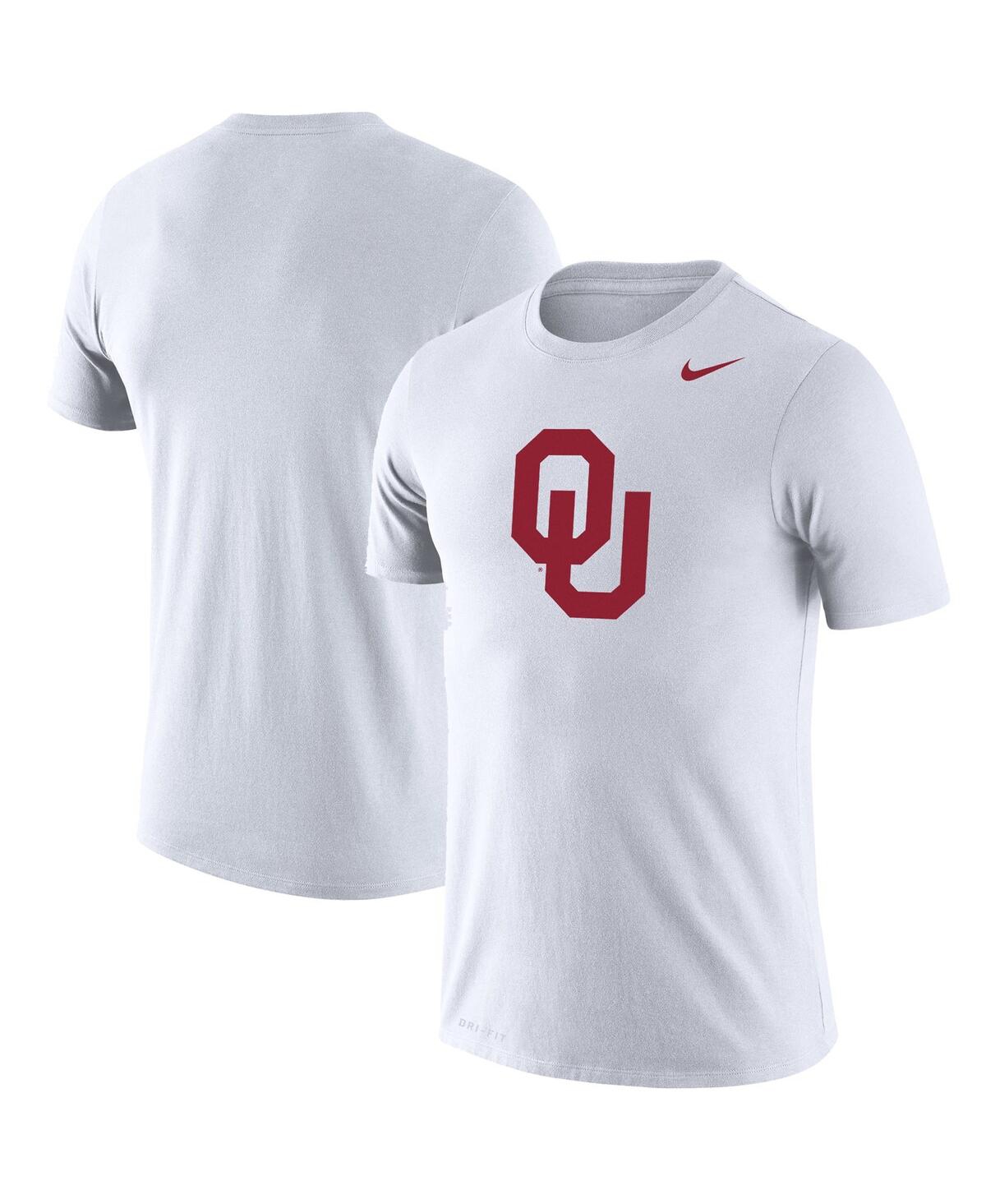 Men's Nike White Oklahoma Sooners School Logo Legend Performance T-shirt