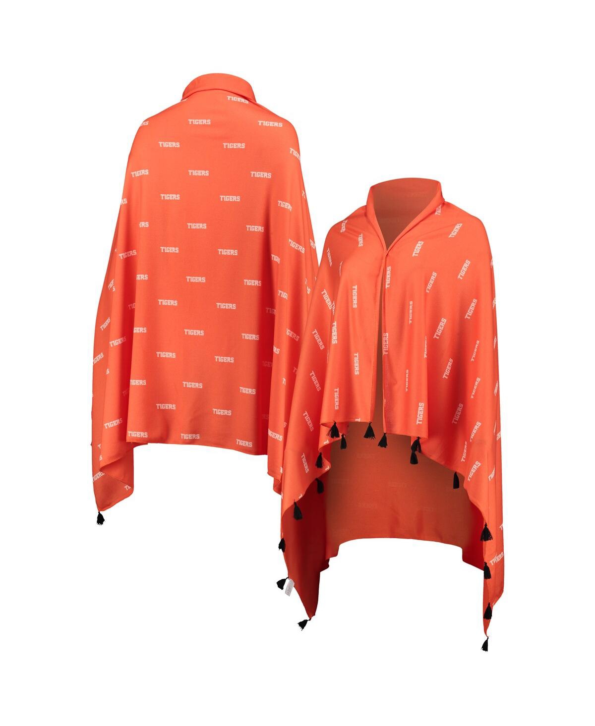 Shop Foco Women's  Clemson Tigers Wrap Scarf In Orange