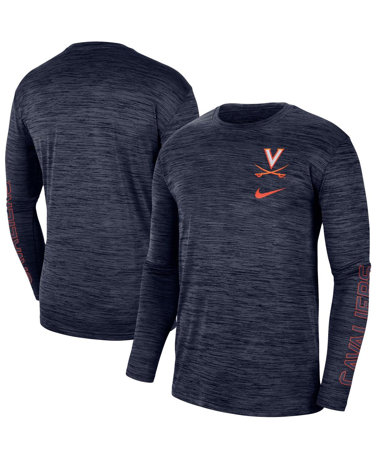 Men's Nike Navy Virginia Cavaliers Velocity Legend Team Performance Long Sleeve T-shirt