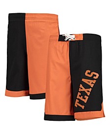 Youth Boys Texas Orange and Black Texas Longhorns Conch Bay Swim Shorts