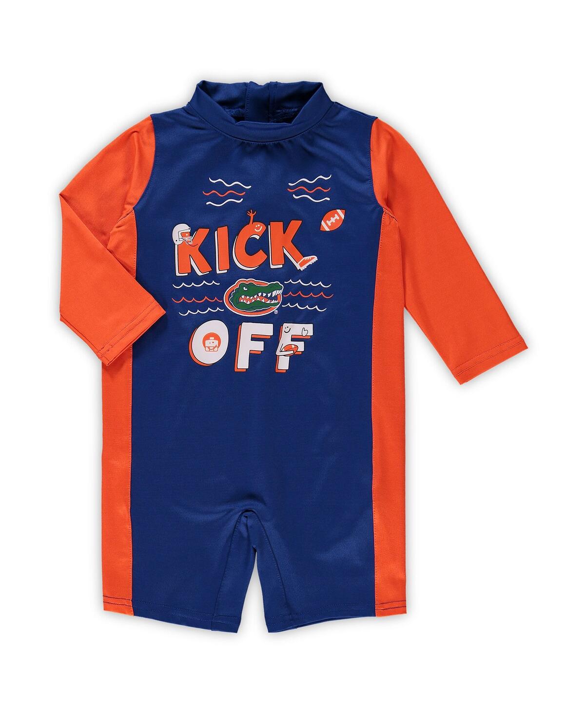 Infant Unisexand Orange Florida Gators Wave Runner Wetsuit - Royal, Orange
