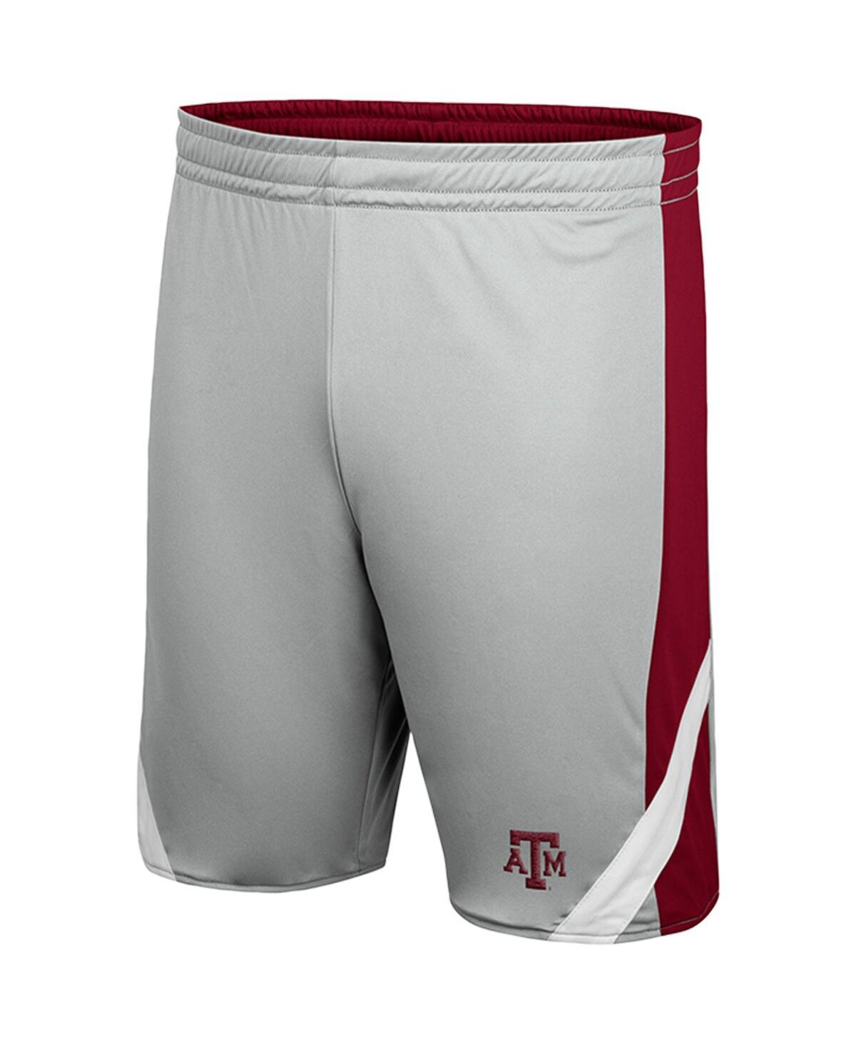 Colosseum Men's  Maroon And Gray Texas A&m Aggies Am I Wrong Reversible Shorts In Maroon,gray