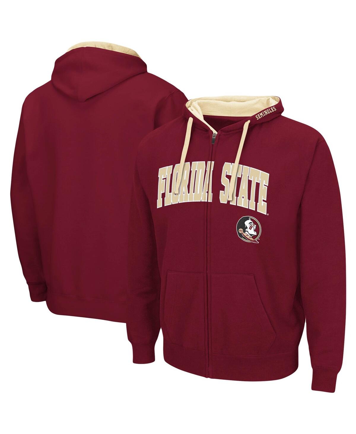 Colosseum Men's  Garnet Florida State Seminoles Arch And Logo 3.0 Pullover Hoodie In Garnet