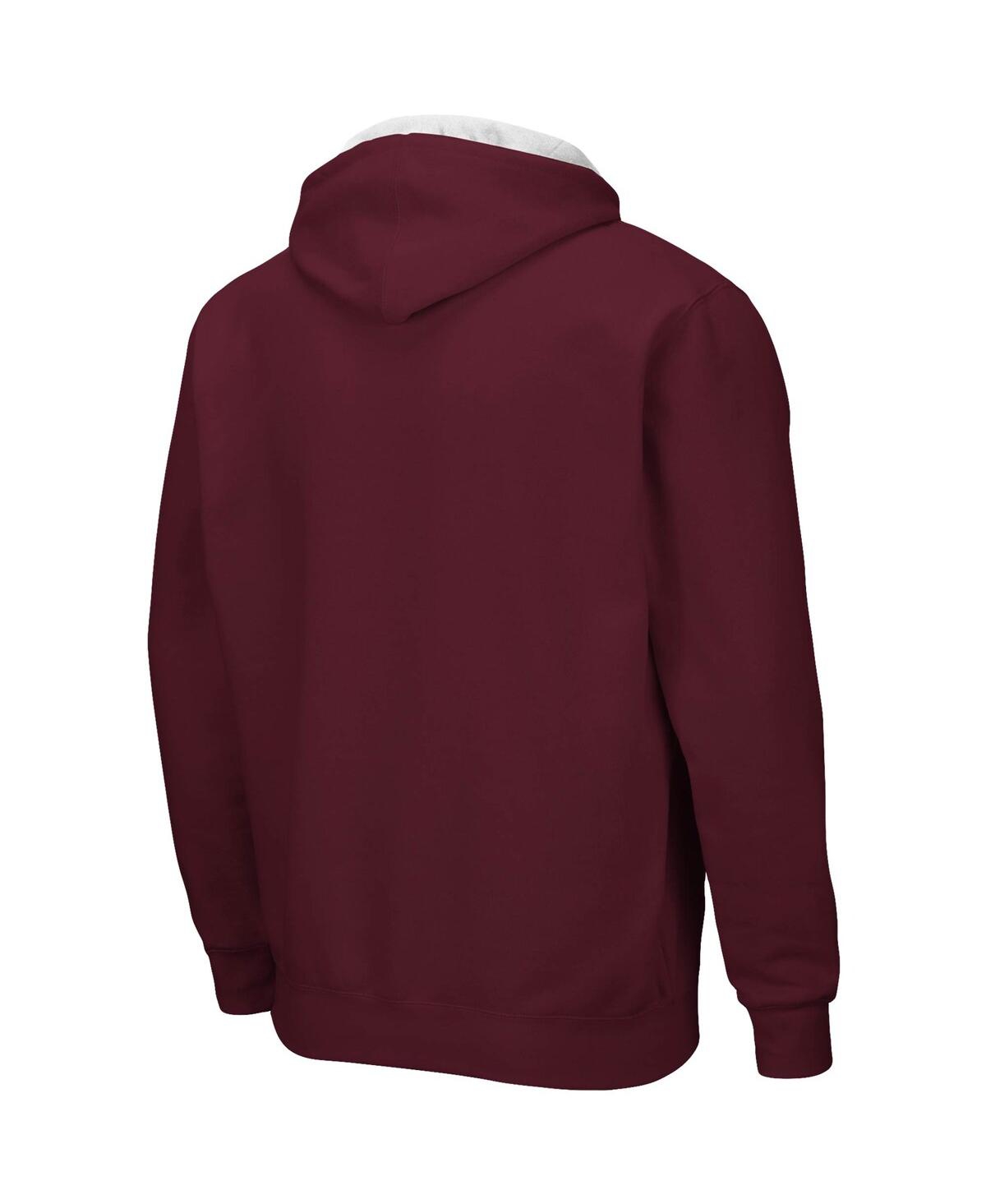 Men's ColosseumMississippi State Bulldogs Big and Tall Full-Zip Hoodie - Maroon