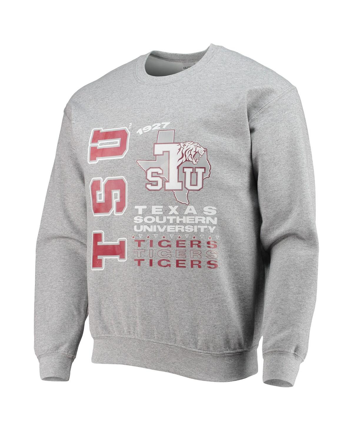 Men's Tones of MelanTexas Southern Tigers Pullover Sweatshirt - Heathered Gray