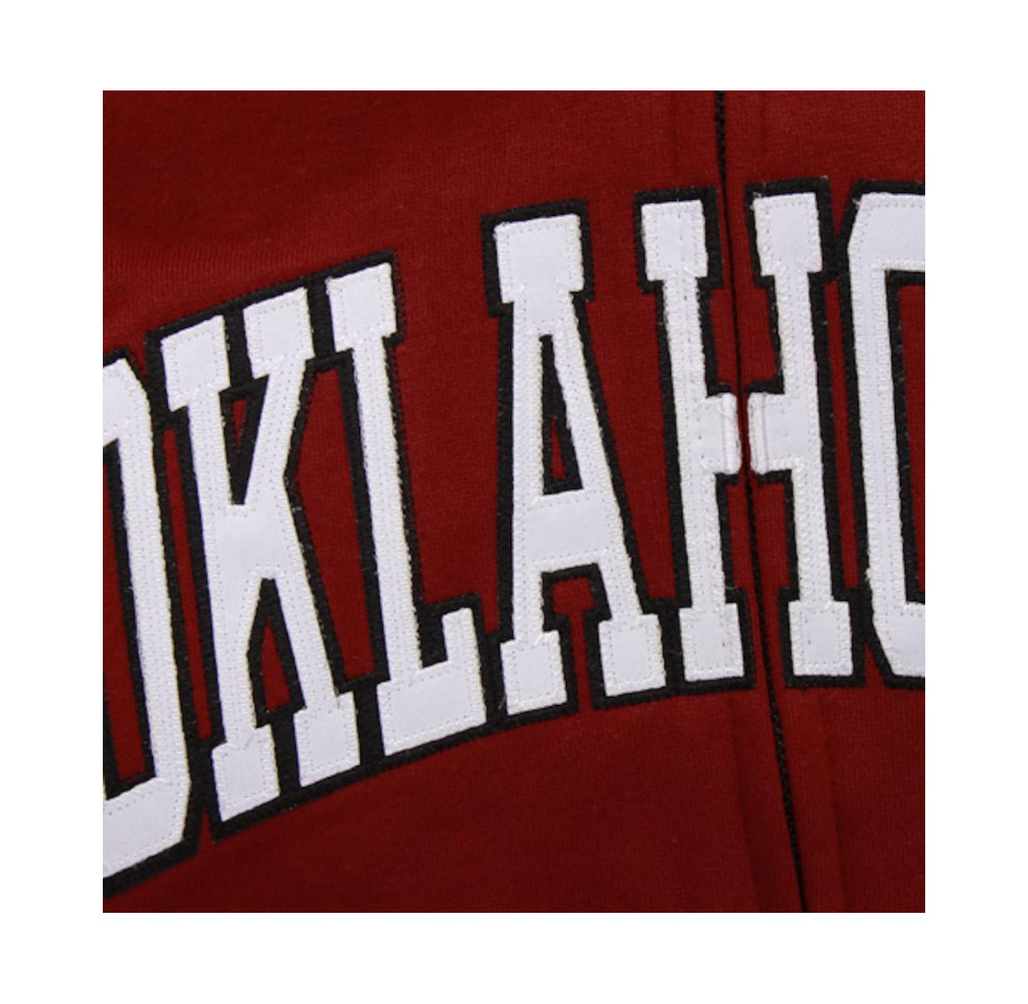 Women's Crimson Oklahoma Sooners Arched Name Full-Zip Hoodie