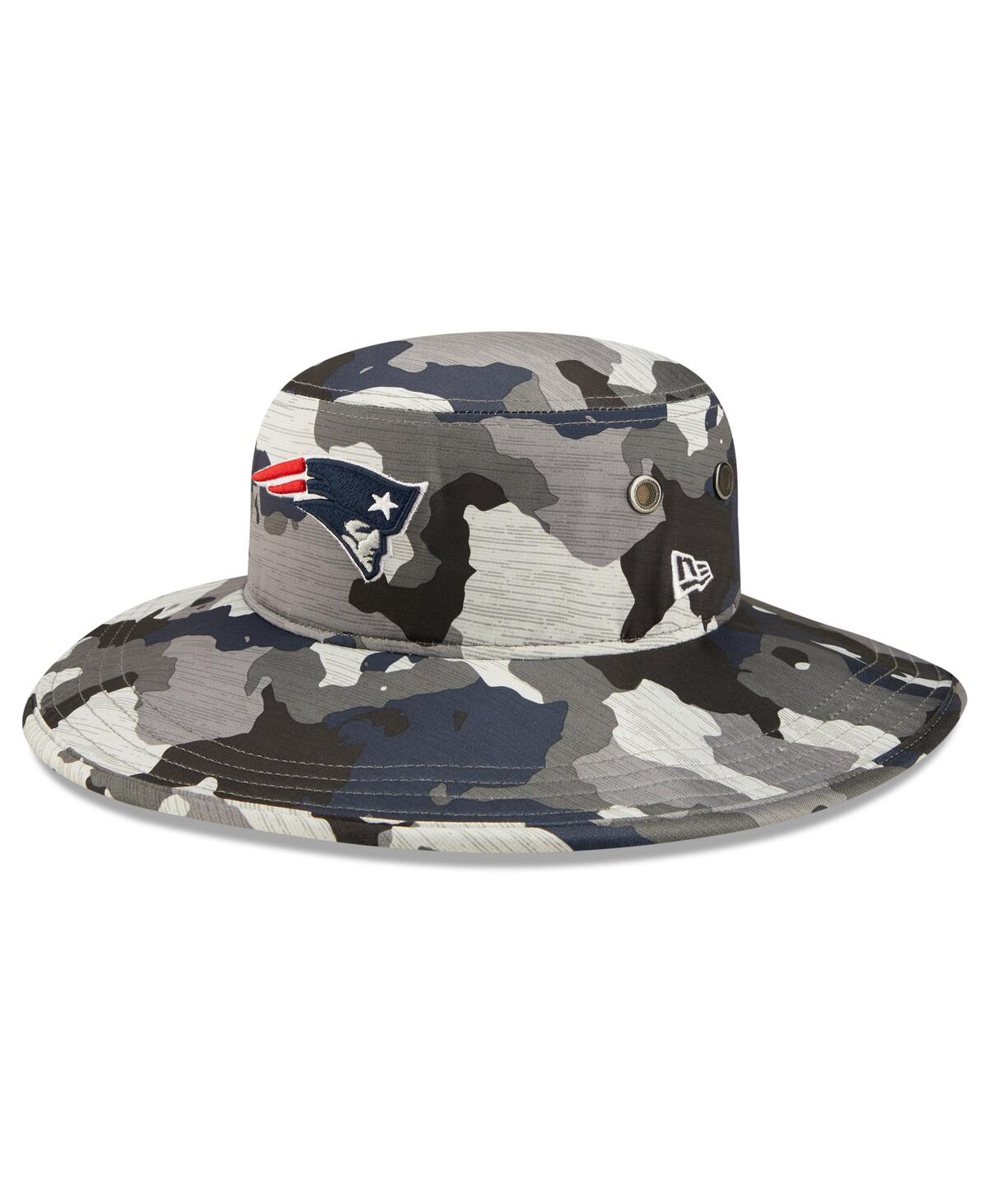 New Era Men's  Camo New England Patriots 2022 Nfl Training Camp Official Panama Bucket Hat In Camo