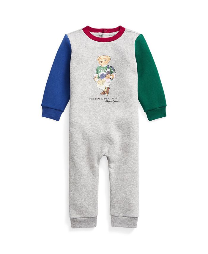 Polo Ralph Lauren Baby Boys Polo Bear Fleece Coverall Macy's