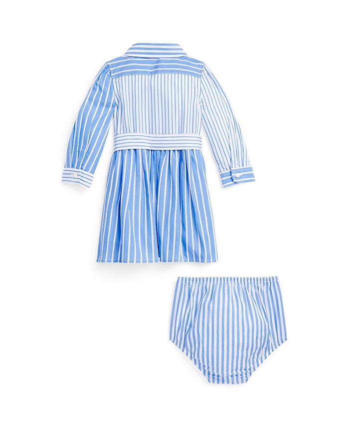 Polo Ralph Lauren Baby Girls Poplin Fun Shirtdress and Bloomer, 2 Piece