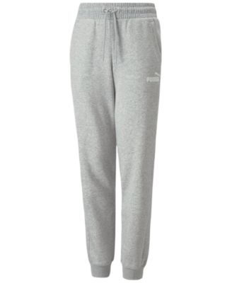 Puma - Men's Logo-Print Brushed Fleece Drawstring Joggers