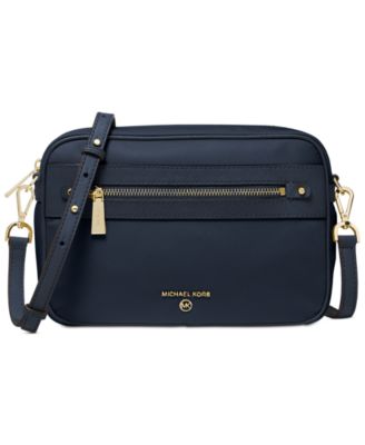 Michael outlet Kors Nylon Jet Set Charm East West Crossbody (Navy)