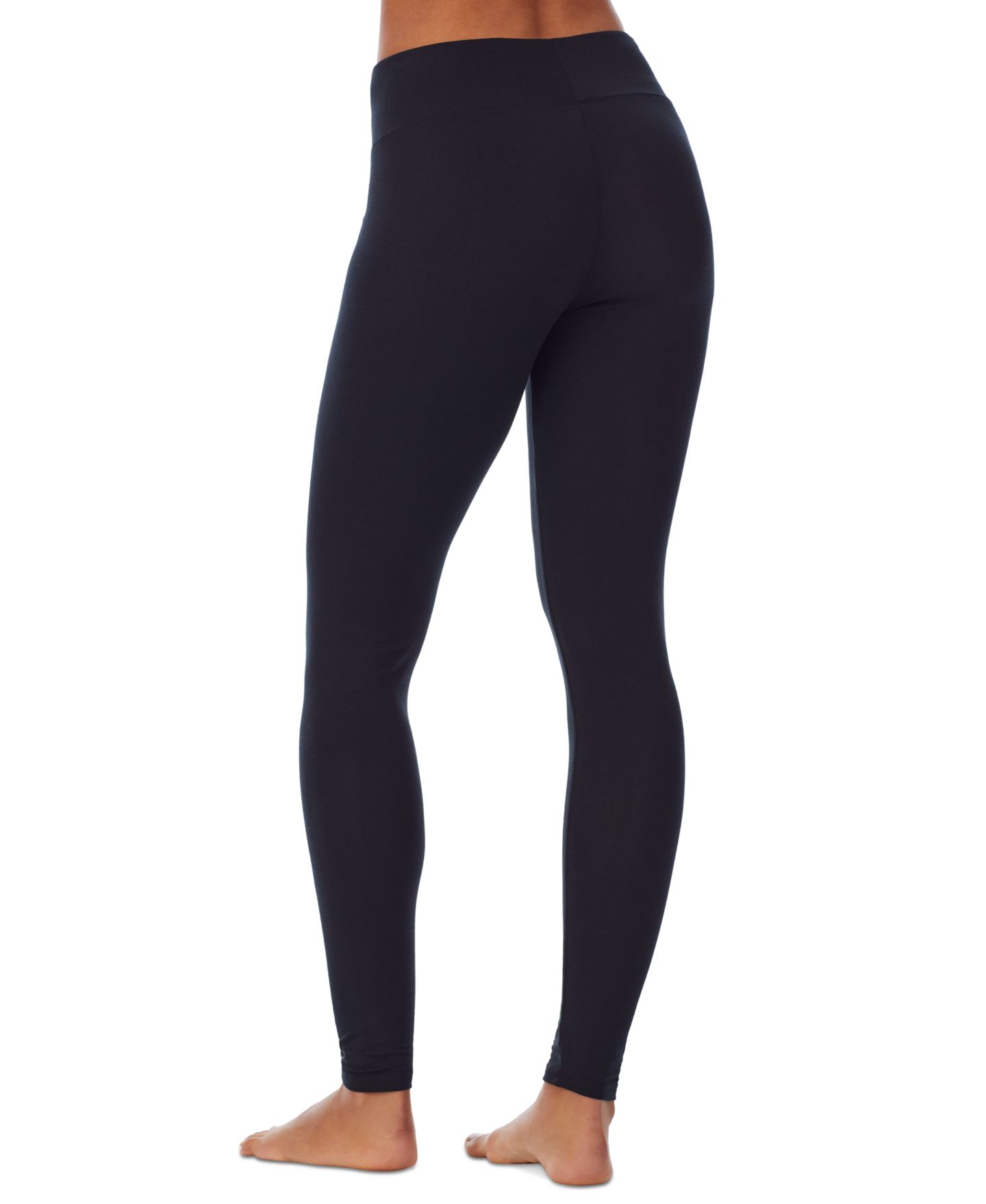 Женские леггинсы Cuddl Duds Softwear with Stretch High-Waist, цвет: Чёрный — фото 9