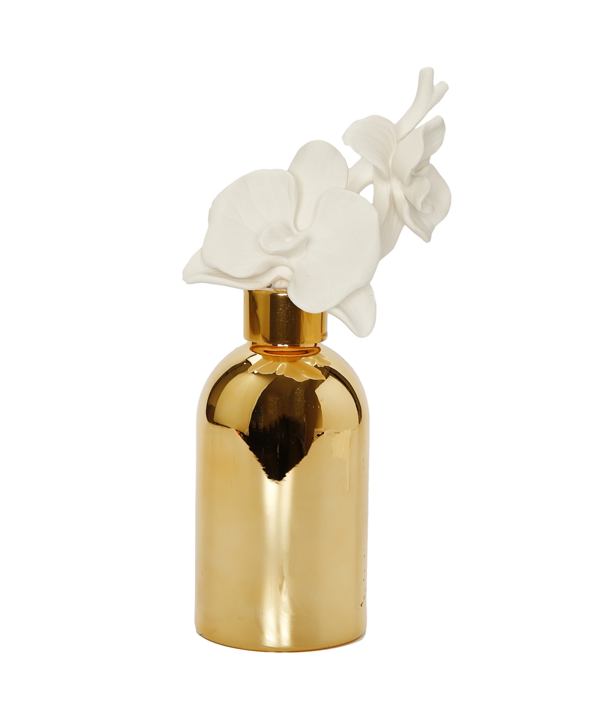 Cap and Flower with Bottle Diffuser - Gold-Tone