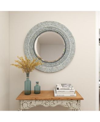 Coastal Wood Wall Mirror, 32" x 32"
