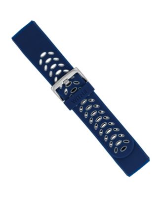 Navy and Grey Silicone Sport Band designed for Fitbit Charge 3 & 4