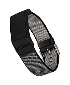  Black Premium Woven Nylon Band Compatible with the Fitbit Charge 3 and 4