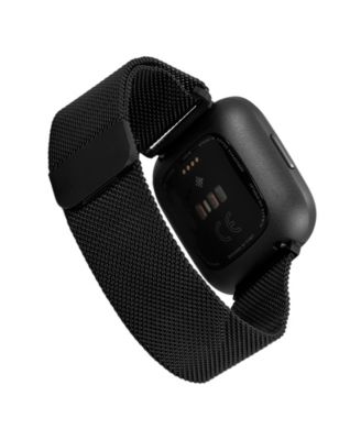 Stainless Steel Mesh Band and Silicone Sport Band 2-Pack designed for the Fitbit Versa, Versa 2 and Versa Lite